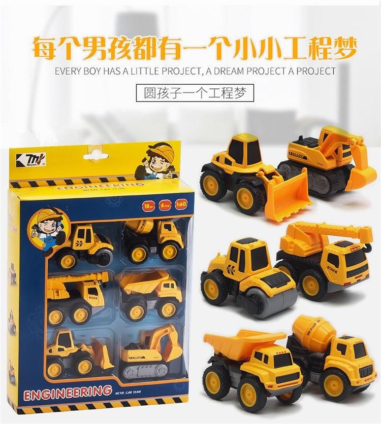 Engineering Construction Vehicle Set (6 Pcs)