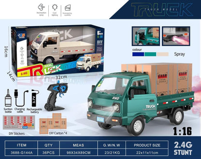 1:16 RC Stunt Cargo Truck with Spray