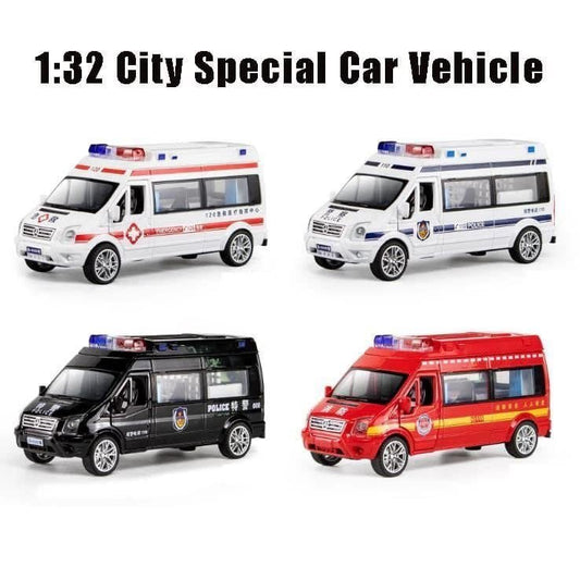 1:32 Die-Cast City Emergency Van (Ambulance/Police/Fire)