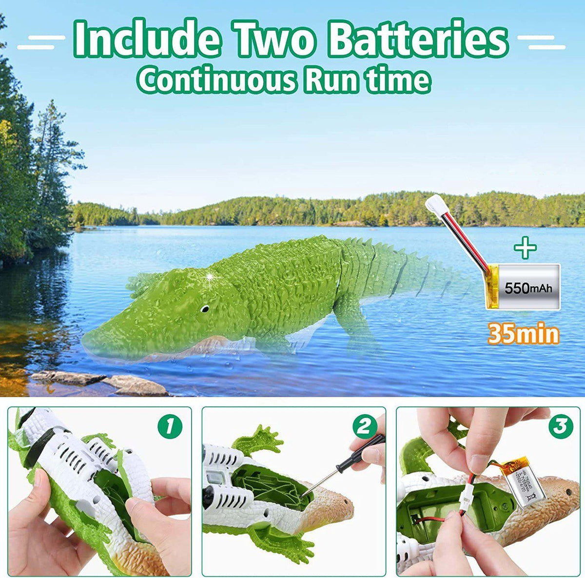 RC Crocodile Water Toy