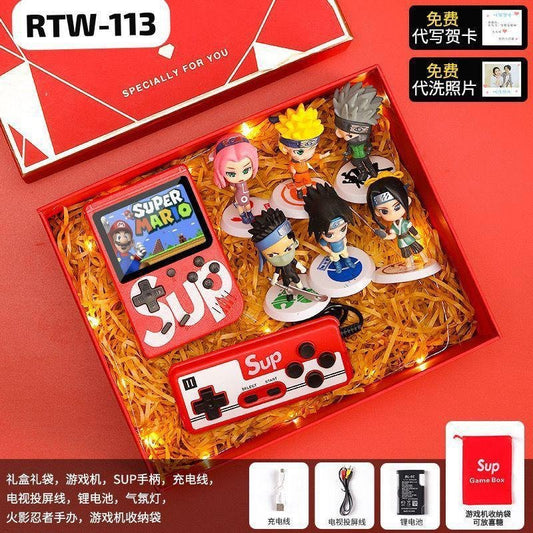 SUP Retro Game Console Gift Box with Anime Figures