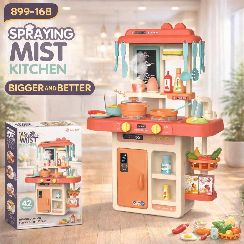 Spraying Mist Kitchen Play Set - Bigger & Better