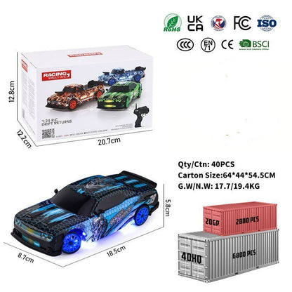 1:24 RC Racing Rally Car with Lights