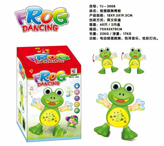 Dancing Frog Toy with Lights & Music
