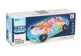 Transparent Gear Racing Car with Lights & Music
