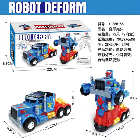 Robot Deform Transforming Truck with Lights & Music