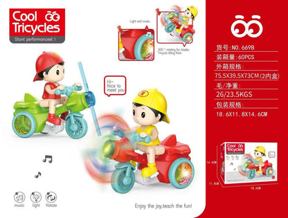 Cool Tricycle Rider Toy with Lights & Music