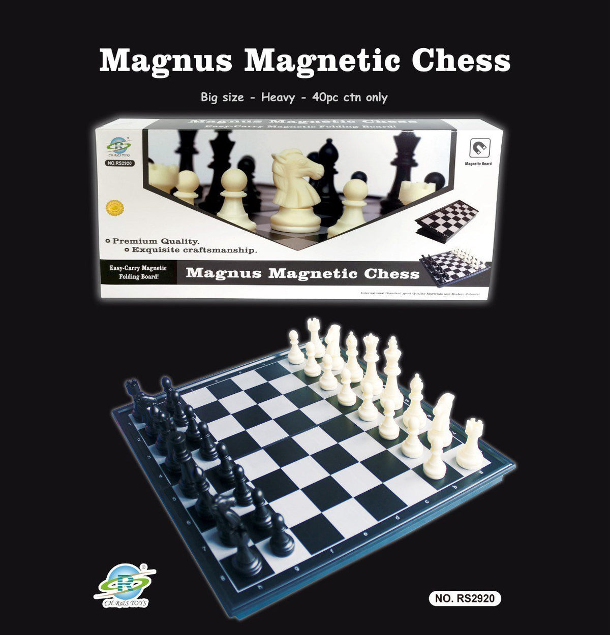 Magnus Magnetic Chess Set (Big Size)