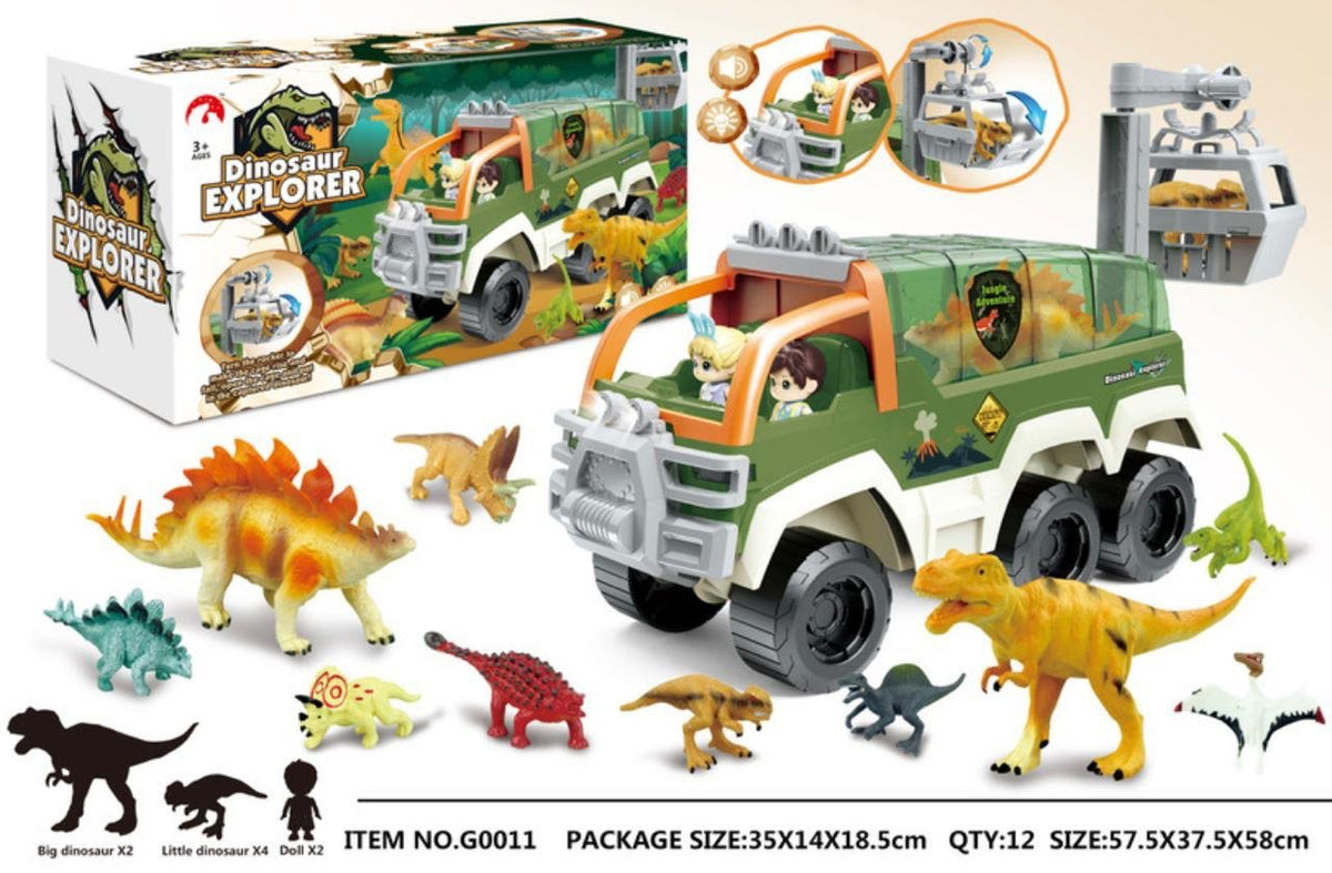 Dinosaur Explorer Truck Set with Dinosaurs
