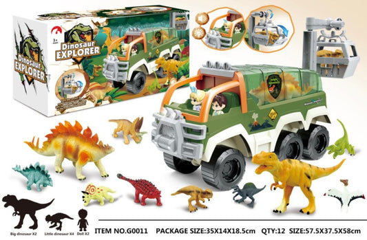 Dinosaur Explorer Truck Set with Dinosaurs
