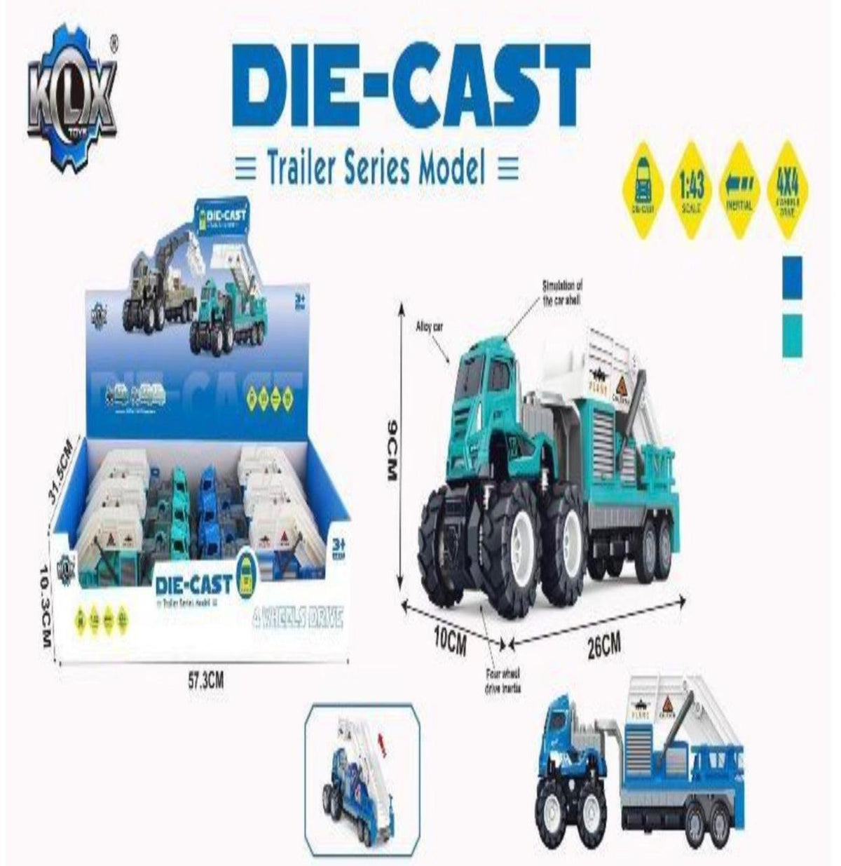 Die-Cast Trailer Series Engineering Truck