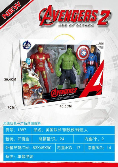 Avengers 2 Superhero Action Figure Set (3 Pcs)