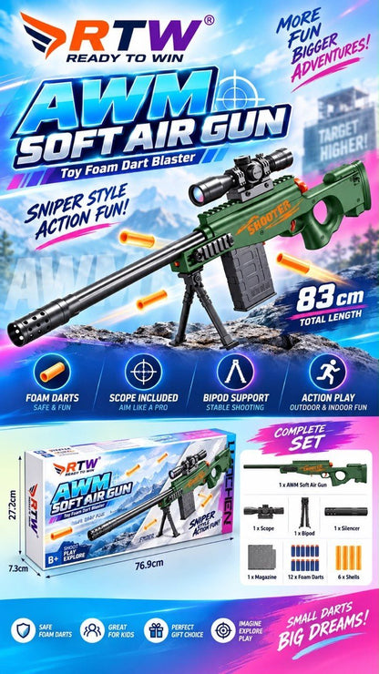 AWM Soft Air Gun Sniper Toy (83 cm) - Lc33