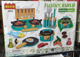 Funny Build Cooking Expert Building Blocks