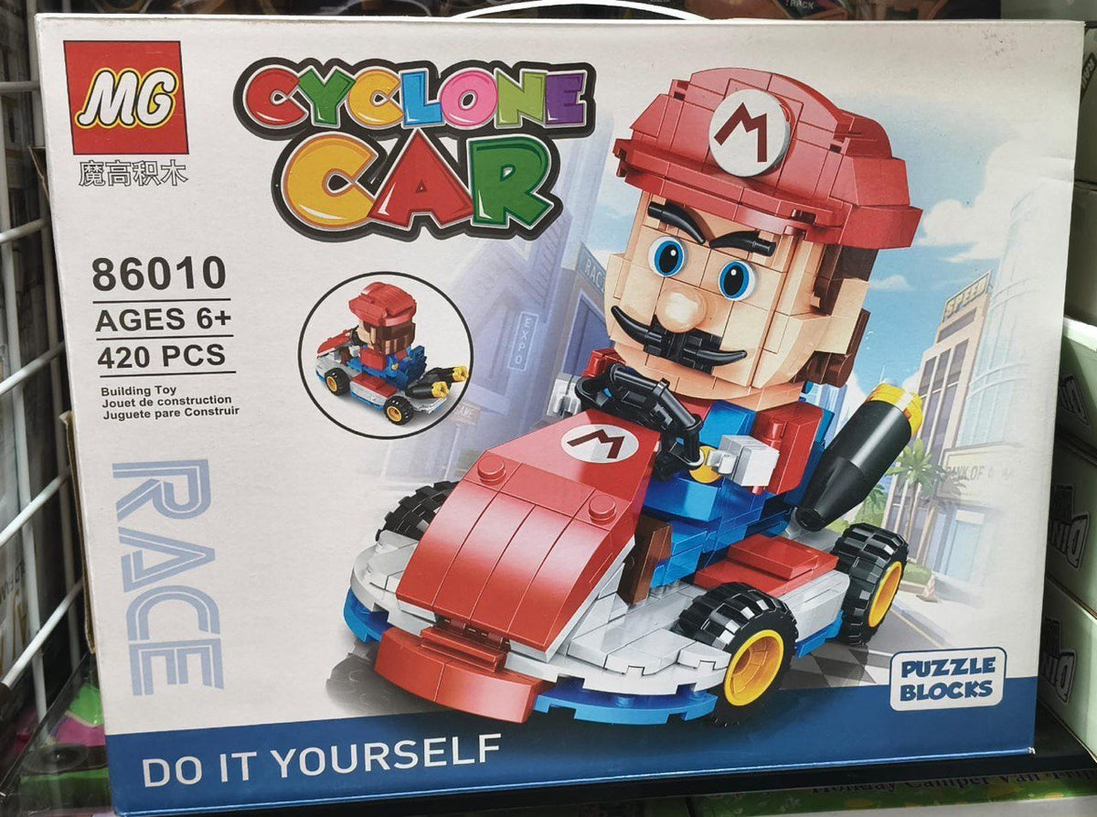 Cyclone Kart Racer Building Block Set (420 Pcs)