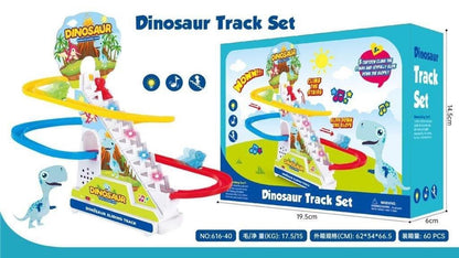 Dinosaur Slide Track Set with Lights & Music