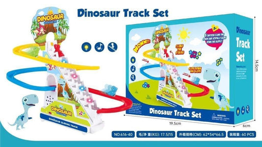 Dinosaur Slide Track Set with Lights & Music