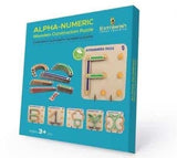 Alpha-Numeric Wooden Construction Puzzle - Alfa Numeric Board