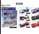 Superhero Die-Cast Car Set (4 Pcs)