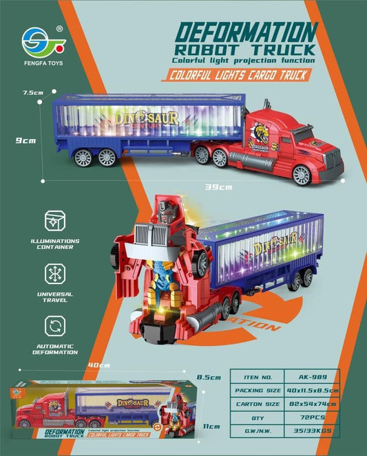 Deformation Robot Truck with Colourful Light Projection