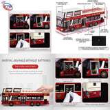 Die-Cast Double Decker Bus with Light & Sound