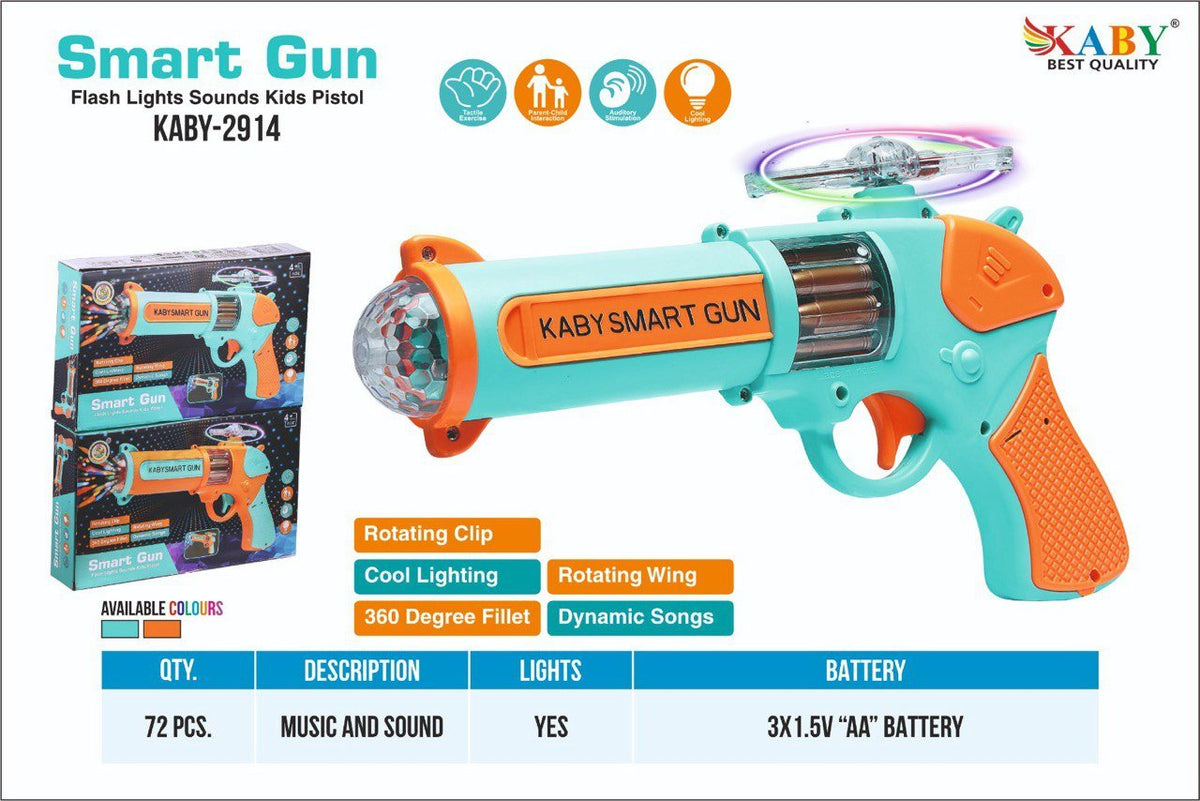 Smart Toy Gun with Lights & Music
