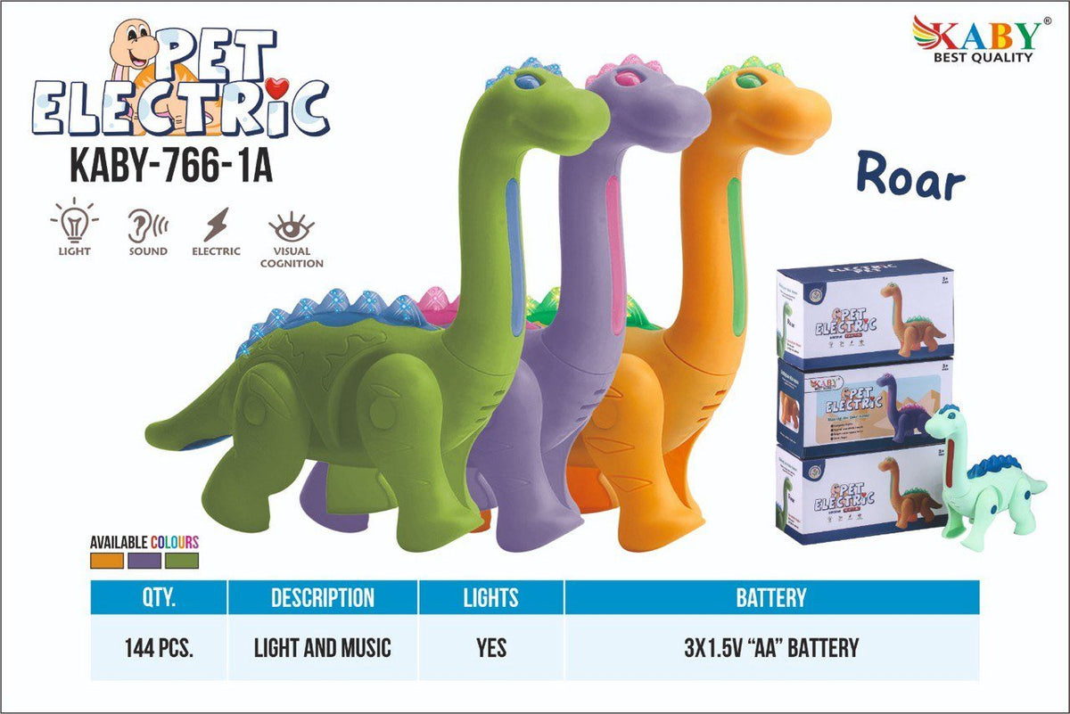 Electric Pet Dinosaur with Lights & Roar