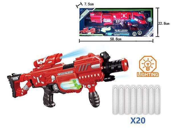 Soft Dart Blaster Gun with Lights (20 Darts)