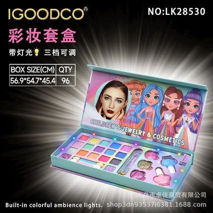 Kids Makeup & Cosmetic Kit with Lights
