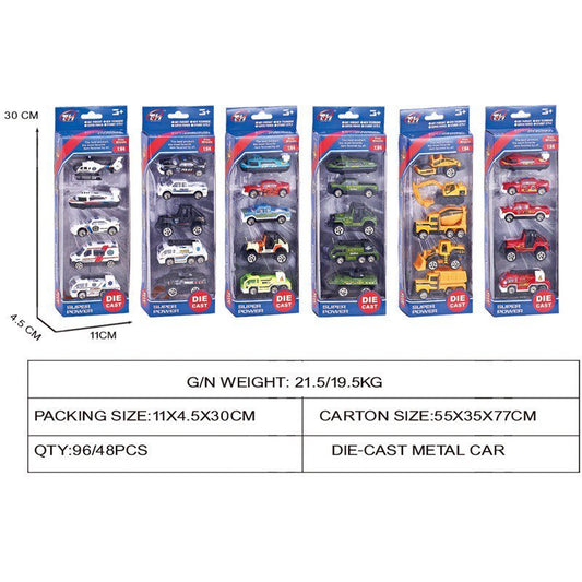 Die-Cast Mini Metal Car Set (Pack)
