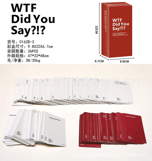 WTF Did You Say?! Party Card Game (18+) - 0162b-5
