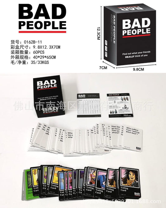 Bad People Party Card Game (Adult)