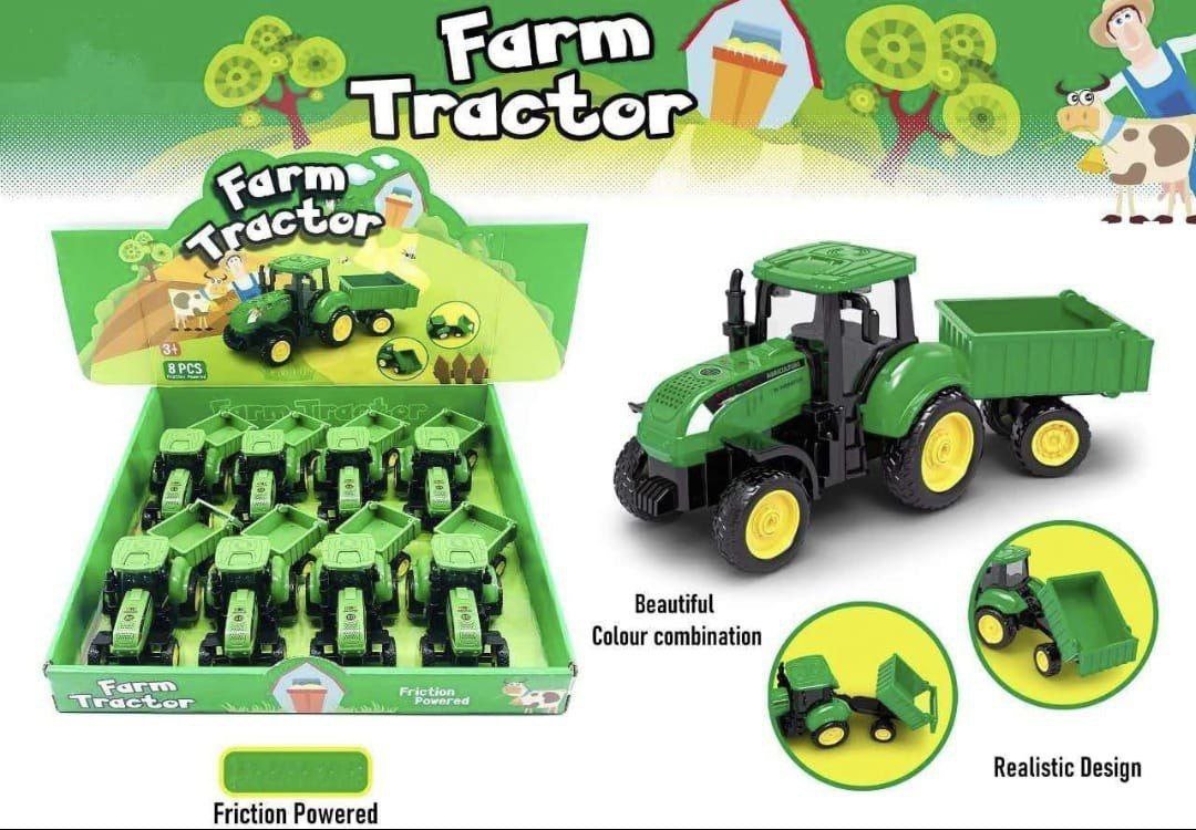 Farm Tractor with Trailer Toy - 168-10