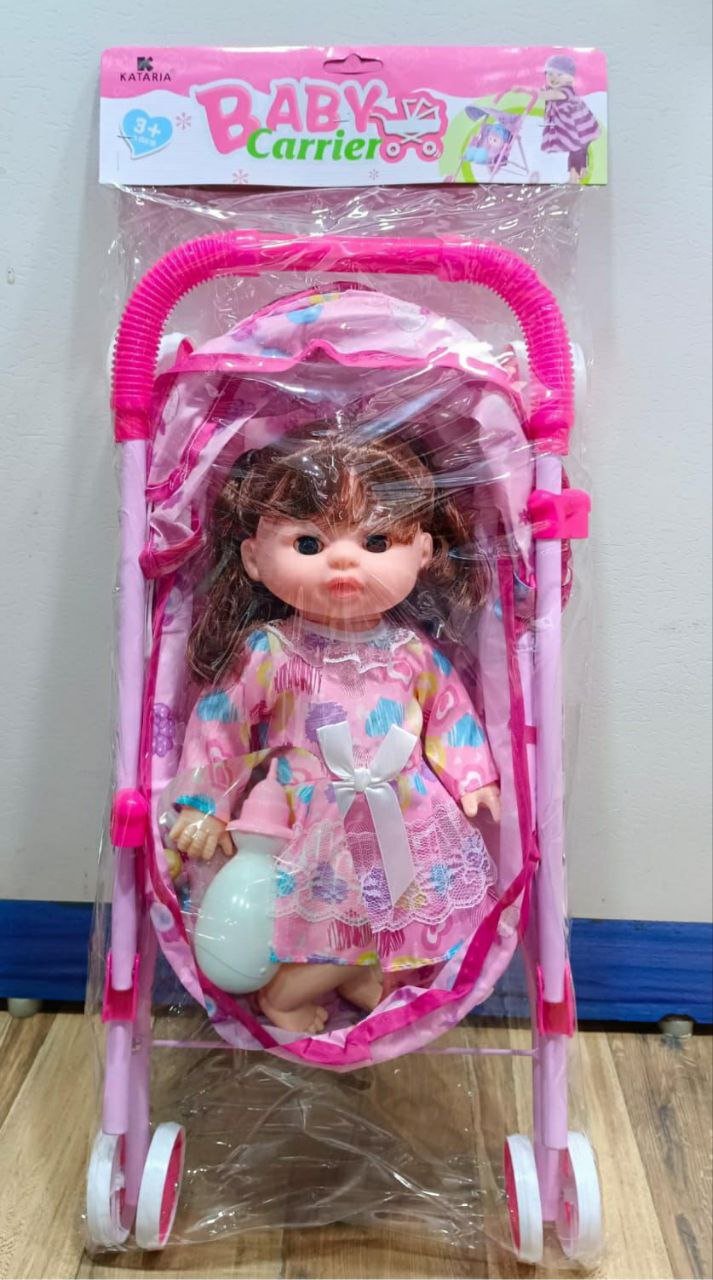 Baby Doll with Pram Stroller