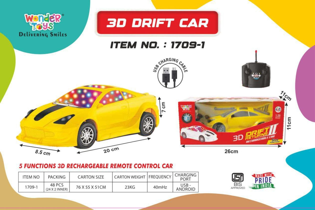 RC 3D Drift Car with Lights