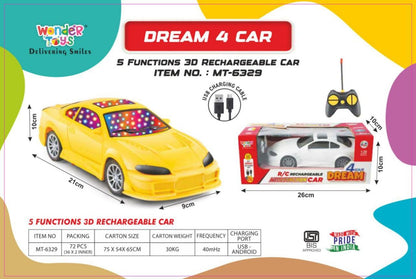 RC Dream 4 Car with 3D Lights
