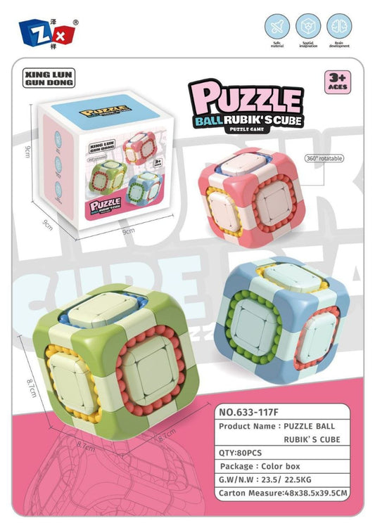 Puzzle Ball Rubik's Cube Style Brain Teaser