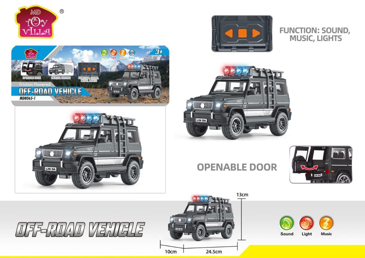Off-Road Police SUV with Light & Music