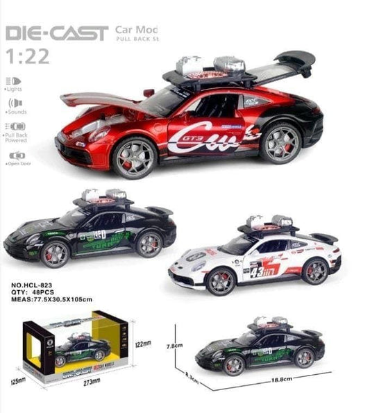 1:22 Die-Cast Porsche Rally Racing Car