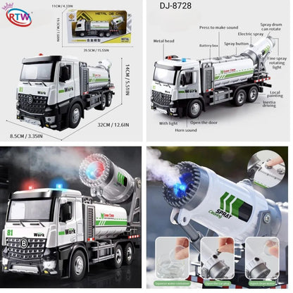 Die-Cast Mist Spray Water Tanker Truck with Light & Sound