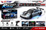 1:43 RC Racing Rally Porsche 911 GT3 Car (Silver)