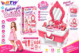 2-in-1 Fashion Girl Makeup Play Set Trolley