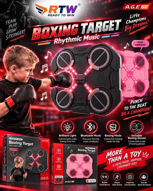 Rhythmic Music Boxing Target with Gloves