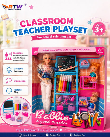 Classroom Teacher Doll Play Set