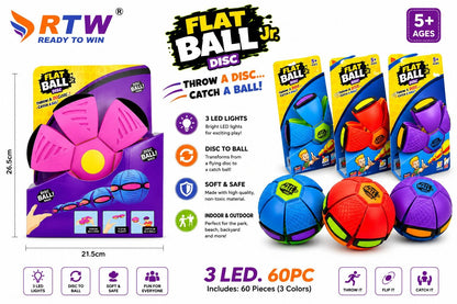 Flat Ball Disc with 3 LED Lights