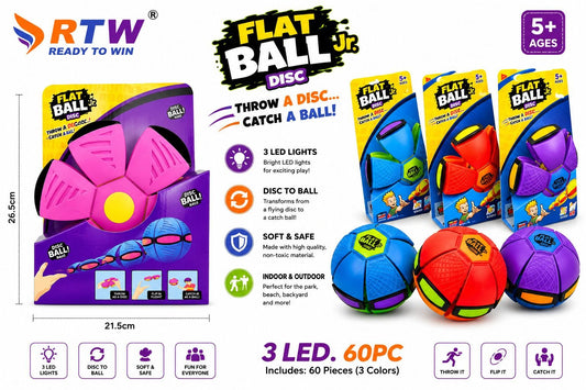 Flat Ball Disc with 3 LED Lights