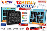 12 Metal Puzzles IQ Collection
