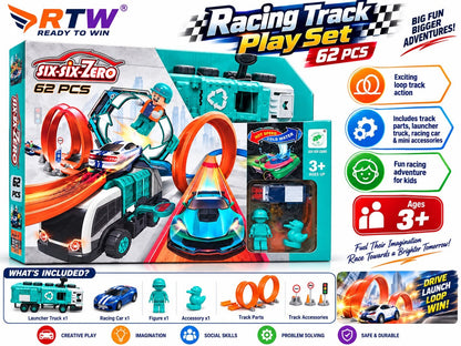 Six-Six-Zero Racing Track Play Set (62 Pcs)