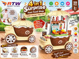 4-in-1 Surprise Fast Food Shop Cart (59 Pcs)