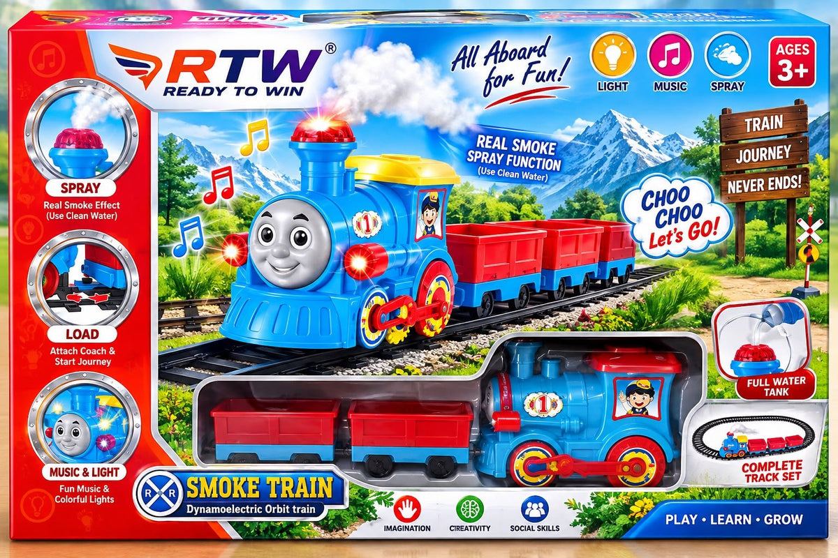Smoke Train Set with Lights & Music